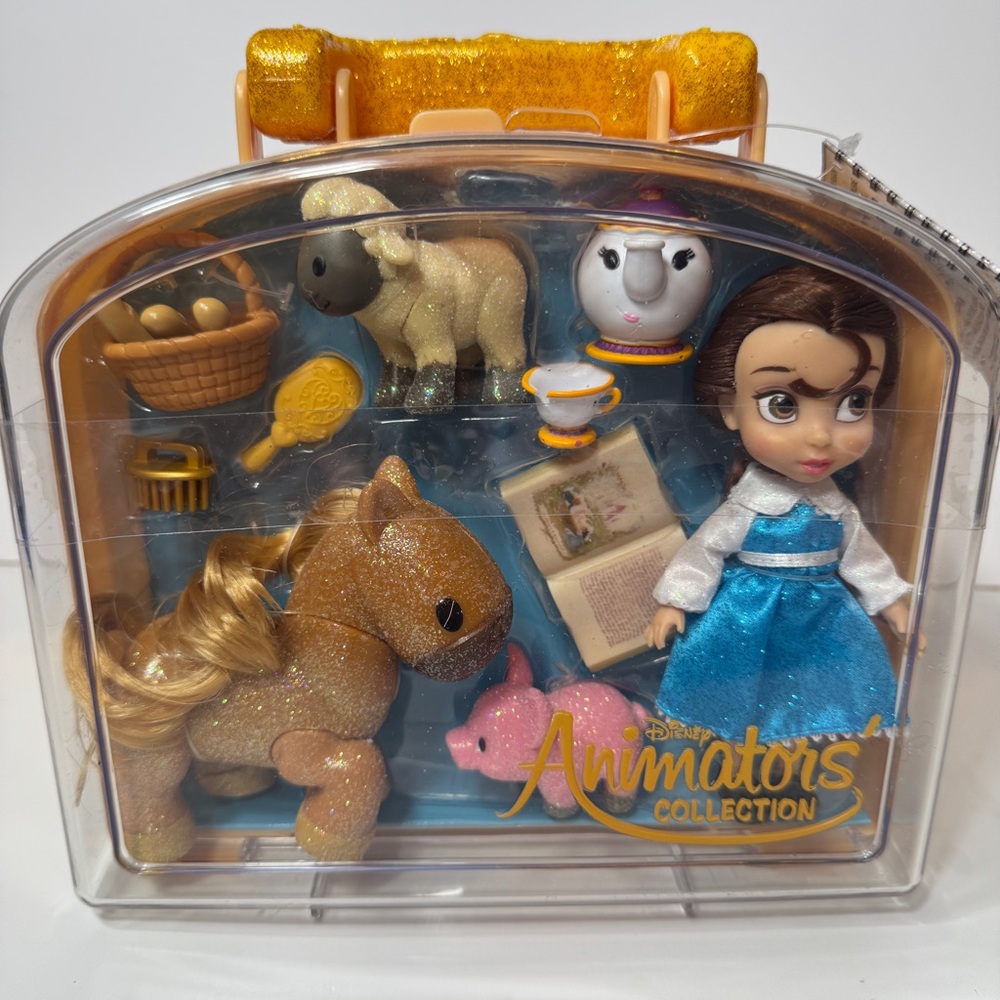 NWT. Disney Belle Disney Once Upon a Story Doll Playset. Animator’s collection